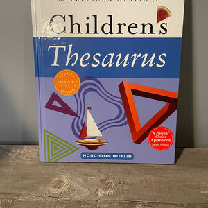 Vintage American Heritage Childrens Thesaurus Hard Cover Book